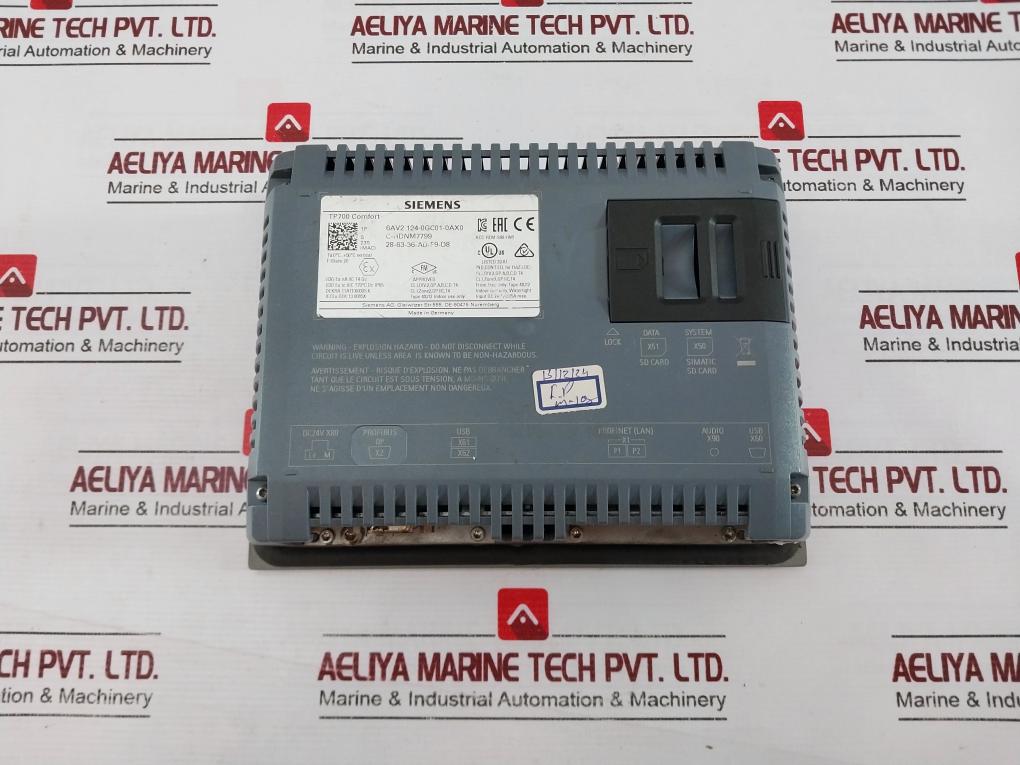 Siemens 6Av2 124-0Gc01-0Ax0 Simatic Hmi Tp700 Comfort Touch Panel