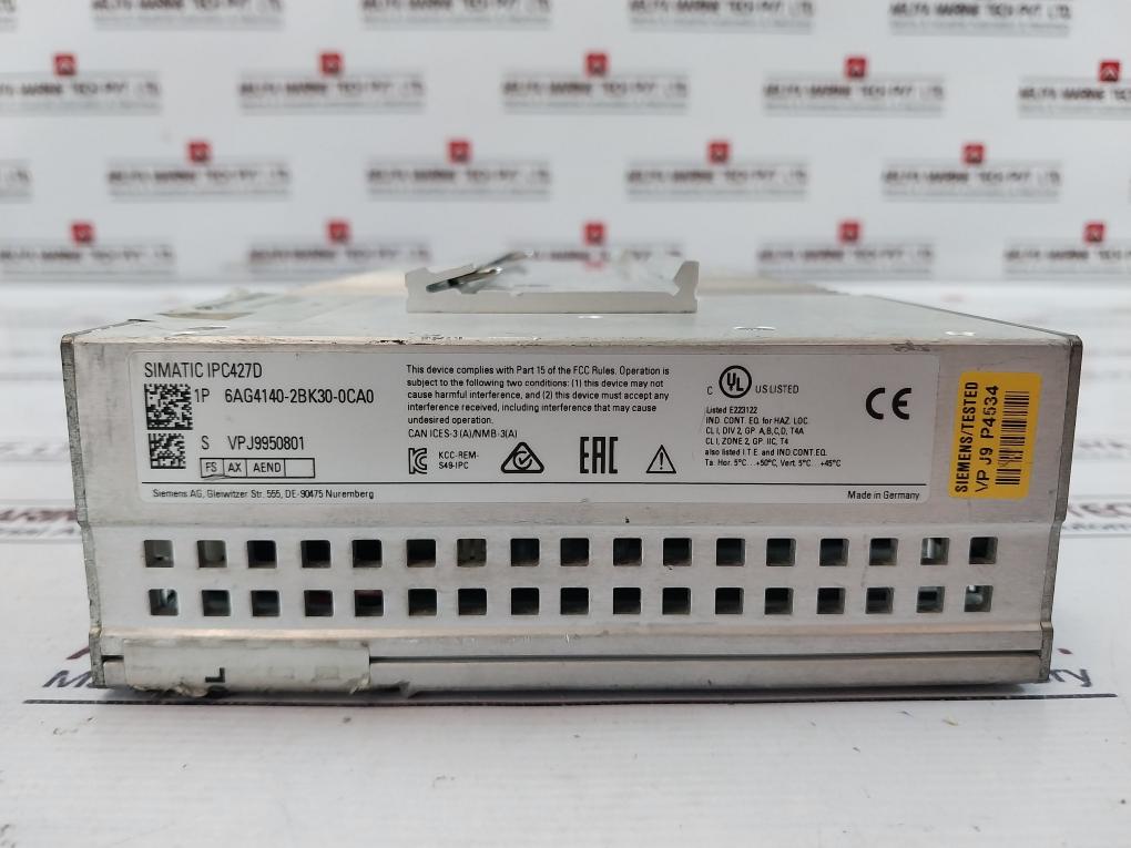 Siemens Simatic Ipc427D Microbox Pc 6Ag4140-2Bk30-0Ca0 Dc 24V/4A