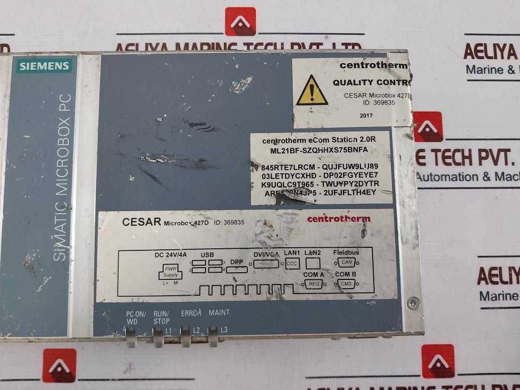 Siemens Simatic Ipc427D Microbox Pc 6Ag4140-2Bk30-0Ca0 Dc 24V/4A