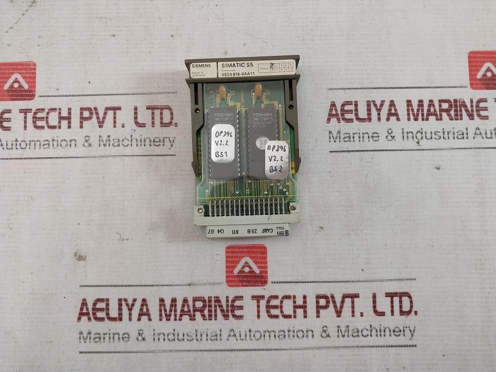 Siemens Simatic Op 396 6Es5 396-0Ua11 Operator Panel Ip40 250V, 0 C - 45 C