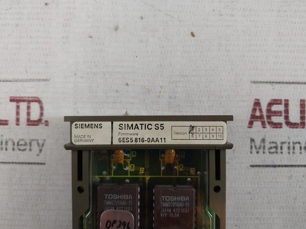 Siemens Simatic Op 396 6Es5 396-0Ua11 Operator Panel Ip40 250V, 0 C - 45 C