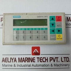 Siemens Simatic Op3 S7 Td200 Operator Panel Dc24V/120Ma 6Es7 272-0Aa20-0Ya0