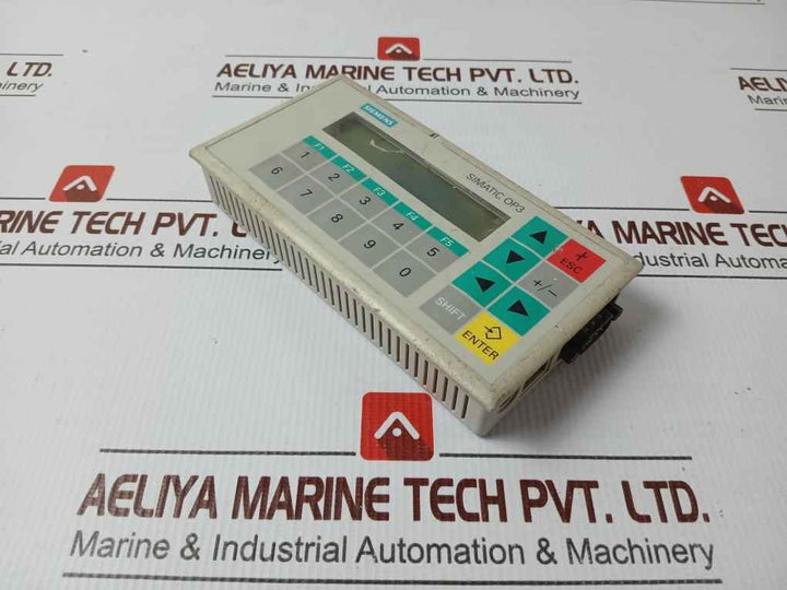 Siemens Simatic Op3 S7 Td200 Operator Panel Dc24V/120Ma 6Es7 272-0Aa20-0Ya0