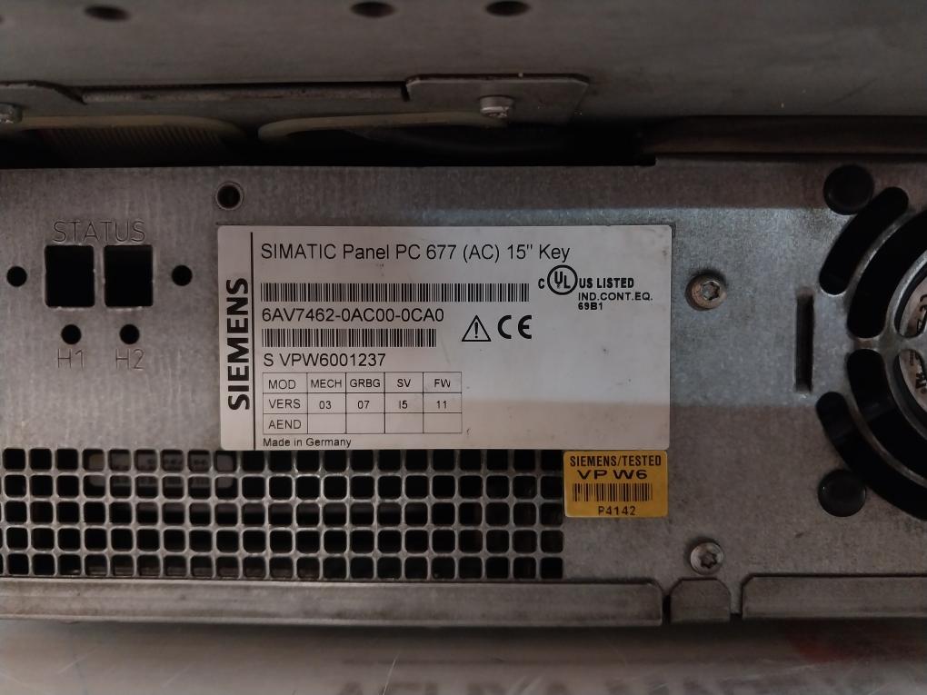Siemens 6Av7462-0Ac00-0Ca0 Simatic Panel Pc A5E01341031-i5 2,3A