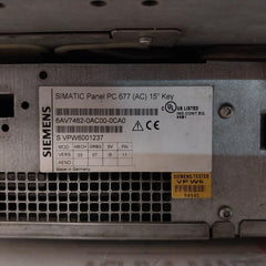 Siemens 6Av7462-0Ac00-0Ca0 Simatic Panel Pc A5E01341031-i5 2,3A