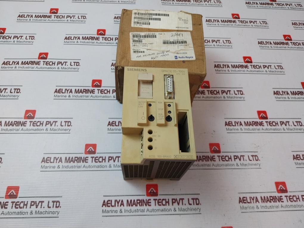 Siemens Simatic S5-100U 6Es5 100-8Ma02 Central Processing Unit A5E00240156