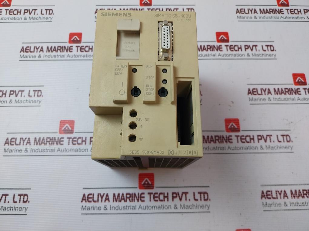 Siemens Simatic S5-100U 6Es5 100-8Ma02 Central Processing Unit A5E00240156