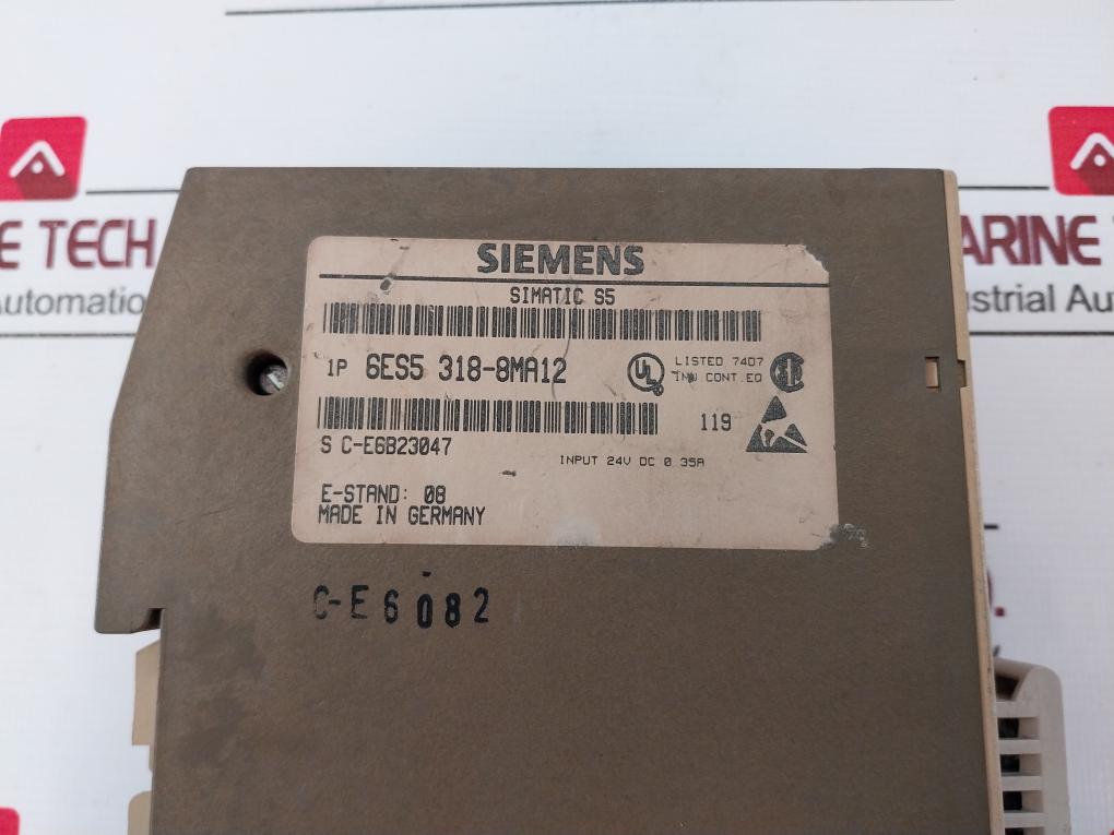 Siemens Simatic S5 1P 6Es5 318-8Ma12 Interface Module Et100U 24V Dc 0.35A