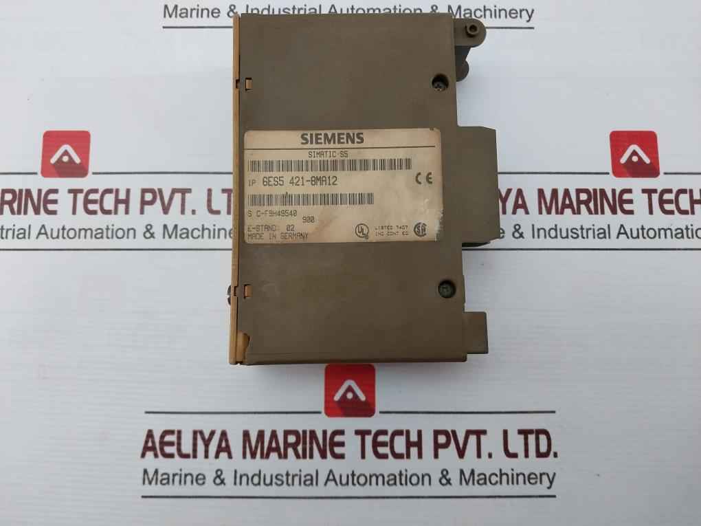 Siemens Simatic S5 6Es5 421-8Ma12 Plc Digital Input Module Wz04 8X24Vdc