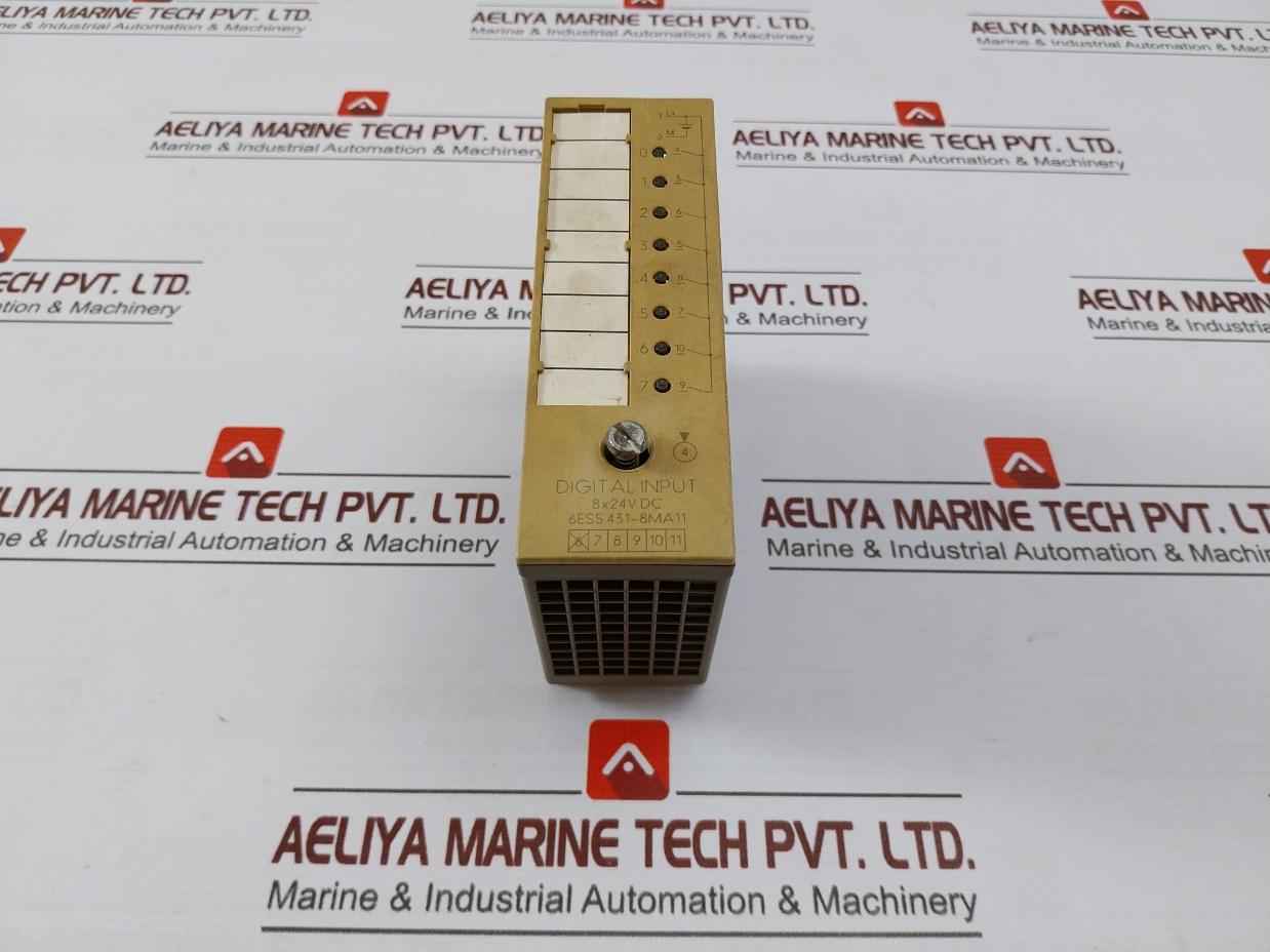 Siemens Simatic S5 6Es5 431-8Ma11 Digital Input 60˚C 8X24V Dc