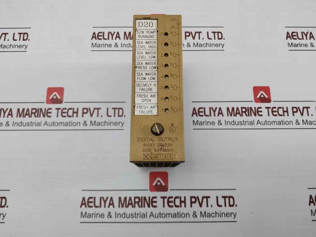 Siemens Simatic S5 6Es5 441-8Ma11 Plc Digital Output Module 8X24V