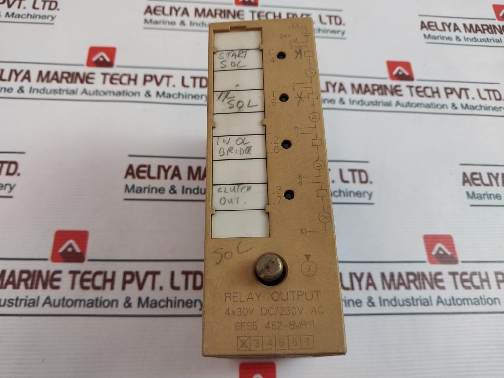 Siemens Simatic S5 6Es5 452-8Mr11 Relay Output Module