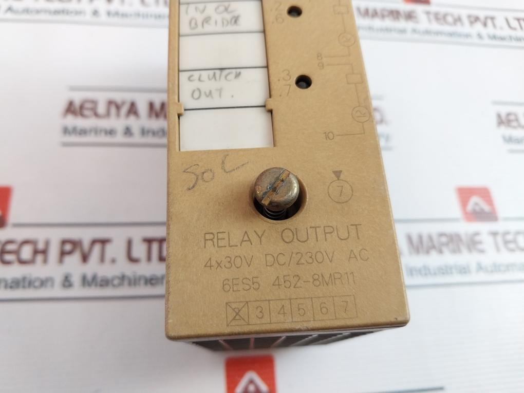 Siemens Simatic S5 6Es5 452-8Mr11 Relay Output Module Used