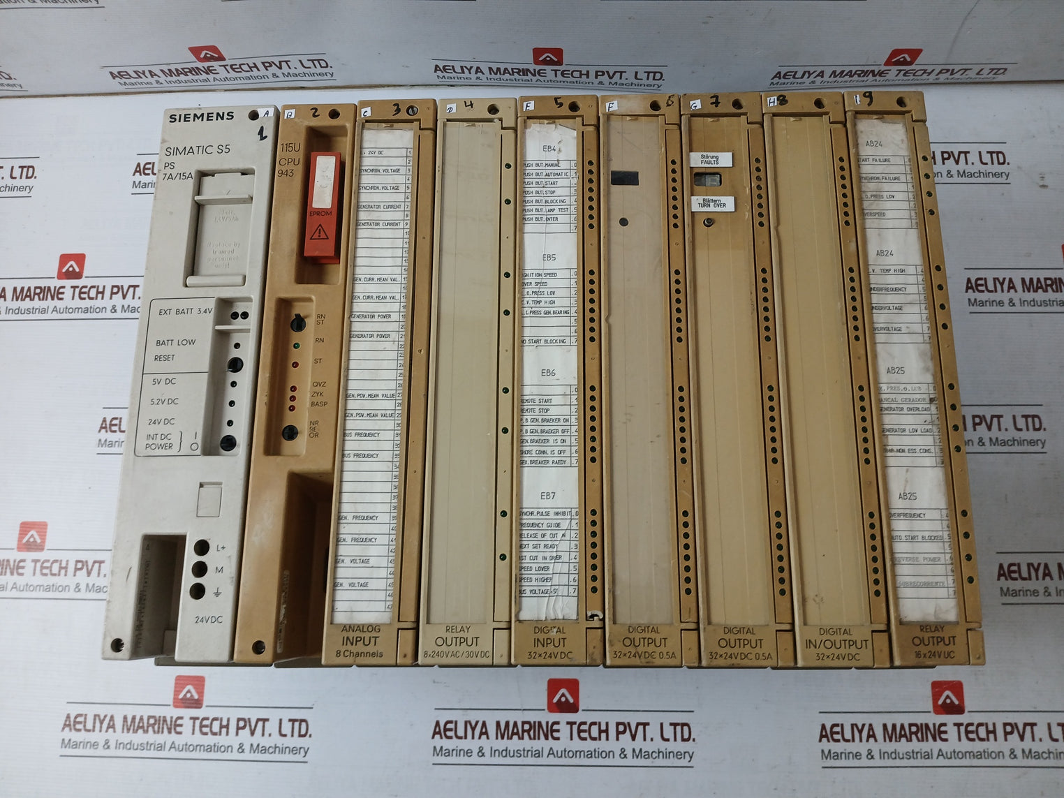 Siemens Simatic S5 6Es5 458-7Lb11 Relay Output Module 458-7La11, 460-7La12 24Vdc