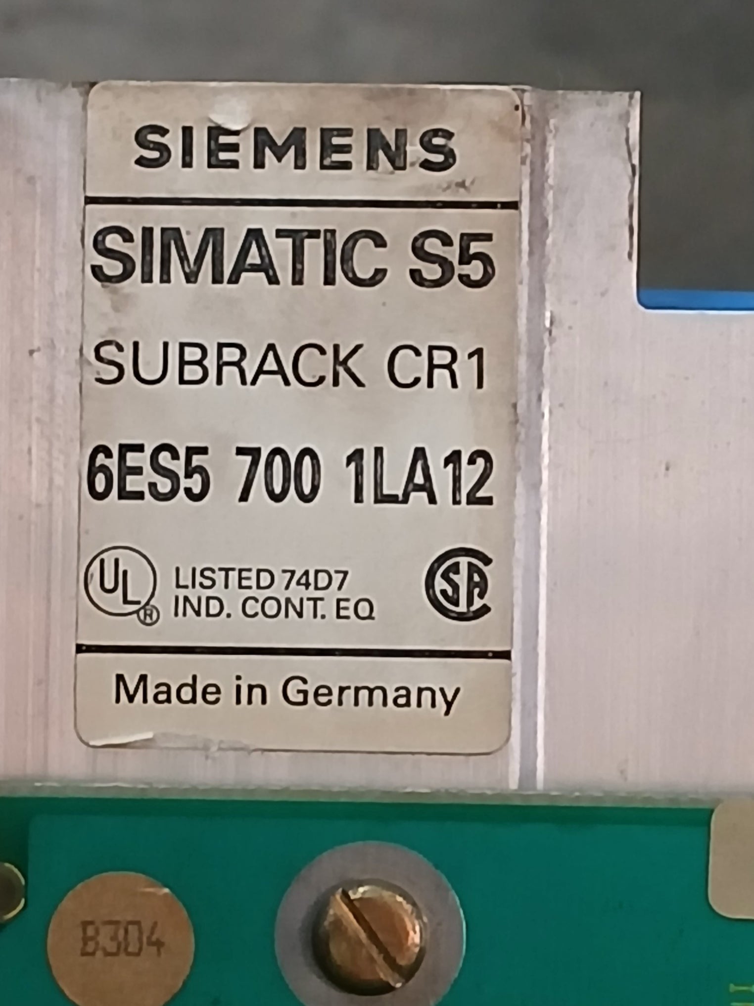 Siemens Simatic S5 6Es5 458-7Lb11 Relay Output Module 458-7La11, 460-7La12 24Vdc