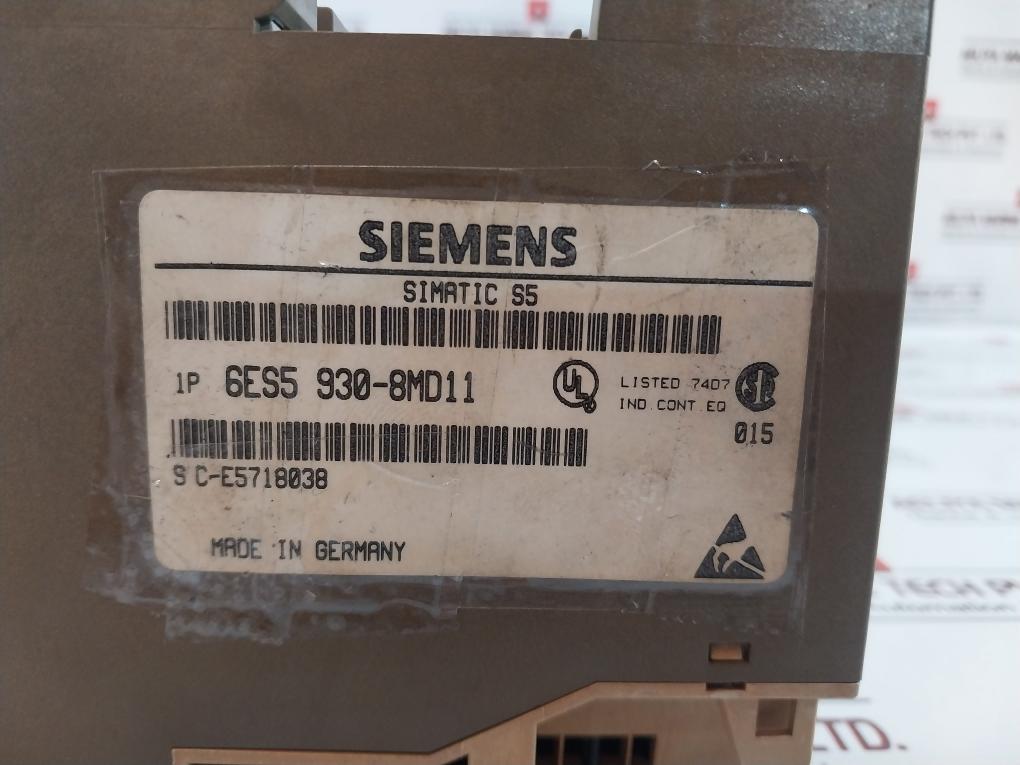 Siemens Simatic S5 6Es5 930-8Md11 Power Supply Ps 930 Ac 230V/115V Dc 24V 1A