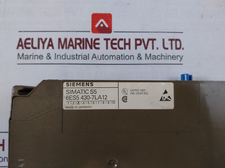 Siemens Simatic S5 Din 41752 Modular Power Supply Rack 6Es5 943-7Ua11, 375-0La41