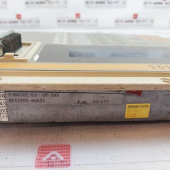 Siemens Simatic S5 Op 395 6Es5395-0Ua31 Operator Panel Interface (Minor Crack)