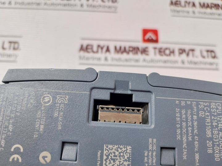 Siemens Simatic S7-1200 6Es7 214-1Bg31-0Xb0 Plc Cpu 1214C Ac/Dc/Rly