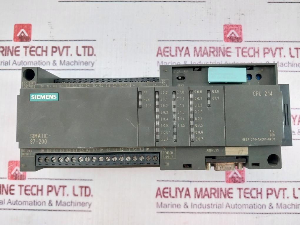 Siemens Simatic S7-200 6Es7 214-1Ac01-0Xb0 Cpu Compact Unit Dc 24V 21-28 Vdc