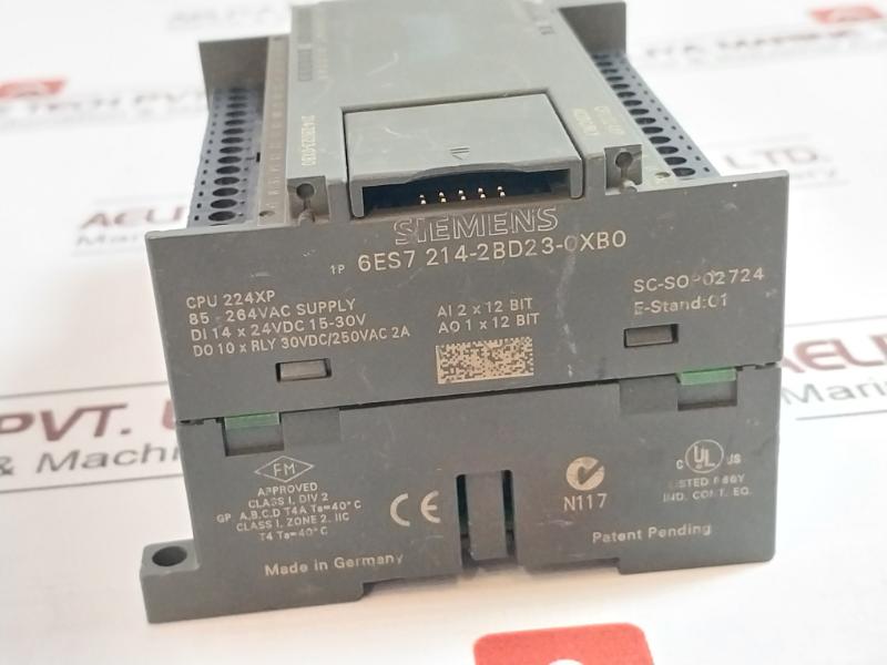 Siemens Simatic S7-200 6Es7 214-2Bd23-0Xb0 Cpu Module 85-264Vac