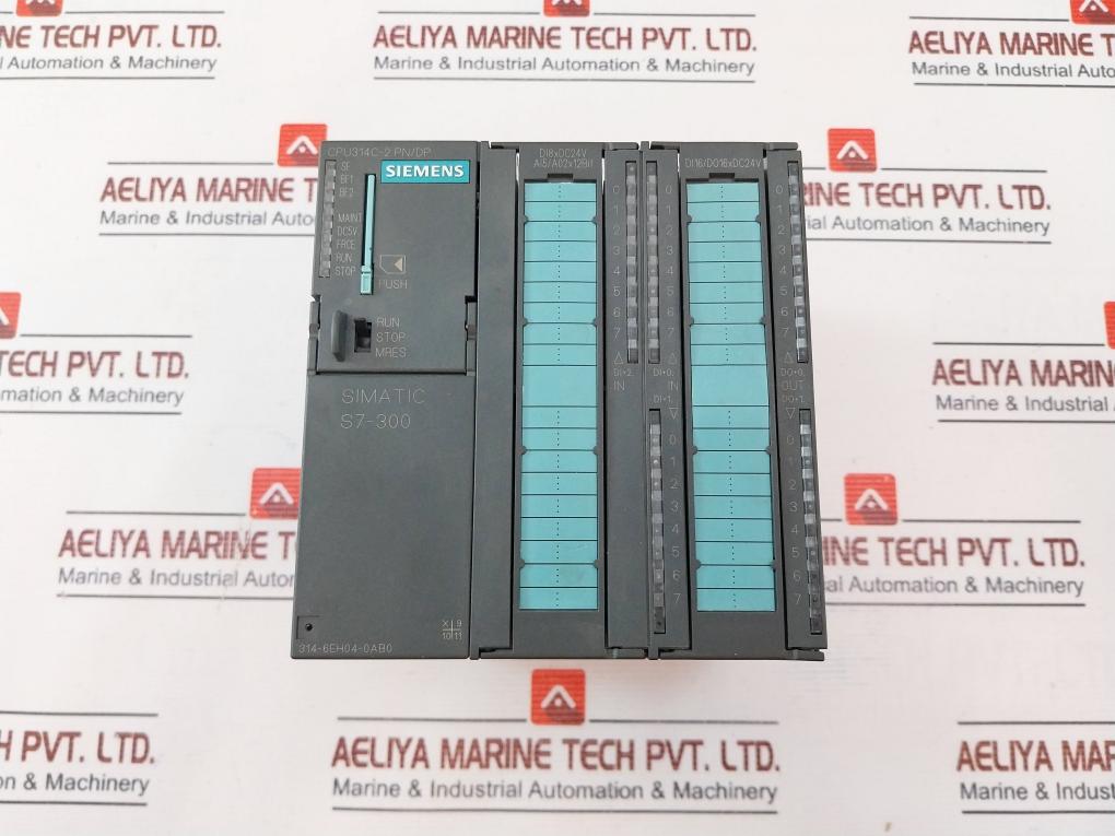 Siemens Simatic S7-300 Cpu Unit Cpu314C-2 Pn/Dp, Ai5/A02X12Bit Di16/D016Xdc24V