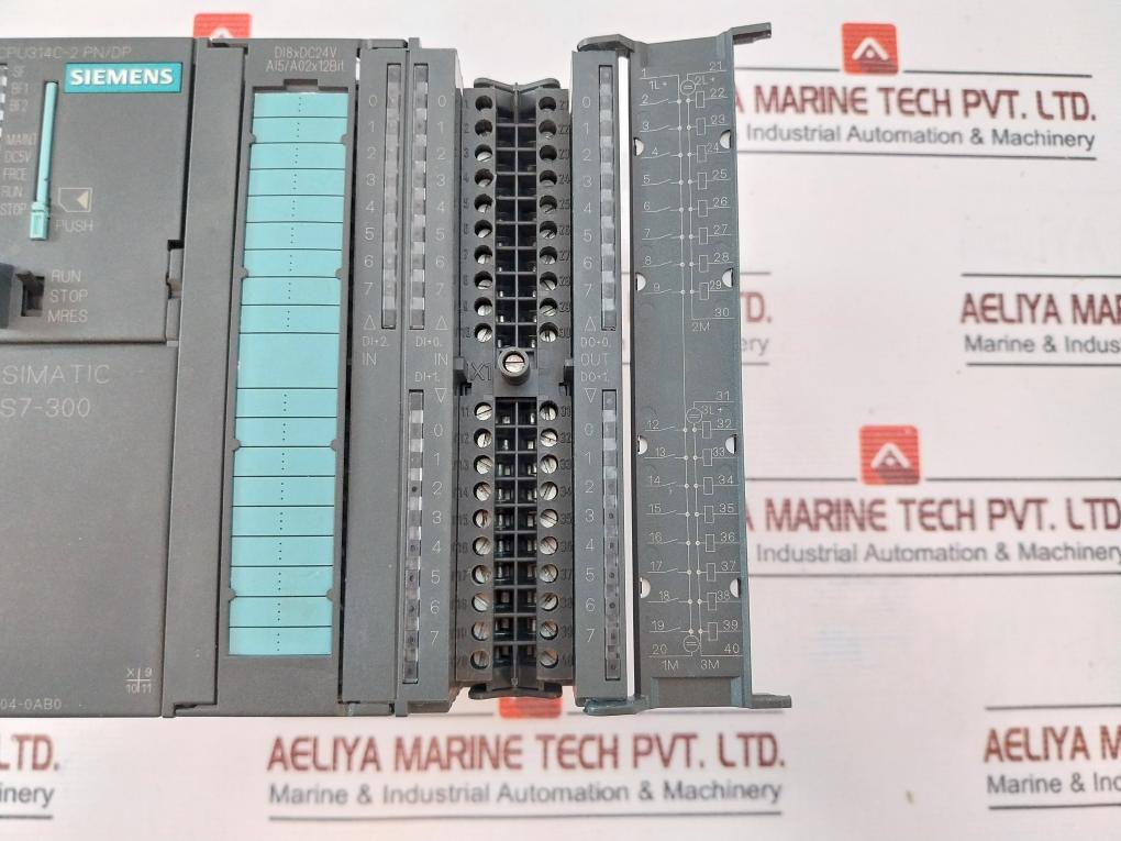 Siemens Simatic S7-300 Cpu Unit Cpu314C-2 Pn/Dp, Ai5/A02X12Bit Di16/D016Xdc24V