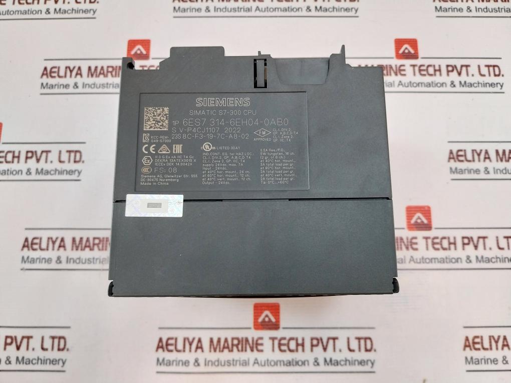 Siemens Simatic S7-300 Cpu Unit Cpu314C-2 Pn/Dp,  Ai5/A02X12Bit  Di16/D016Xdc24V