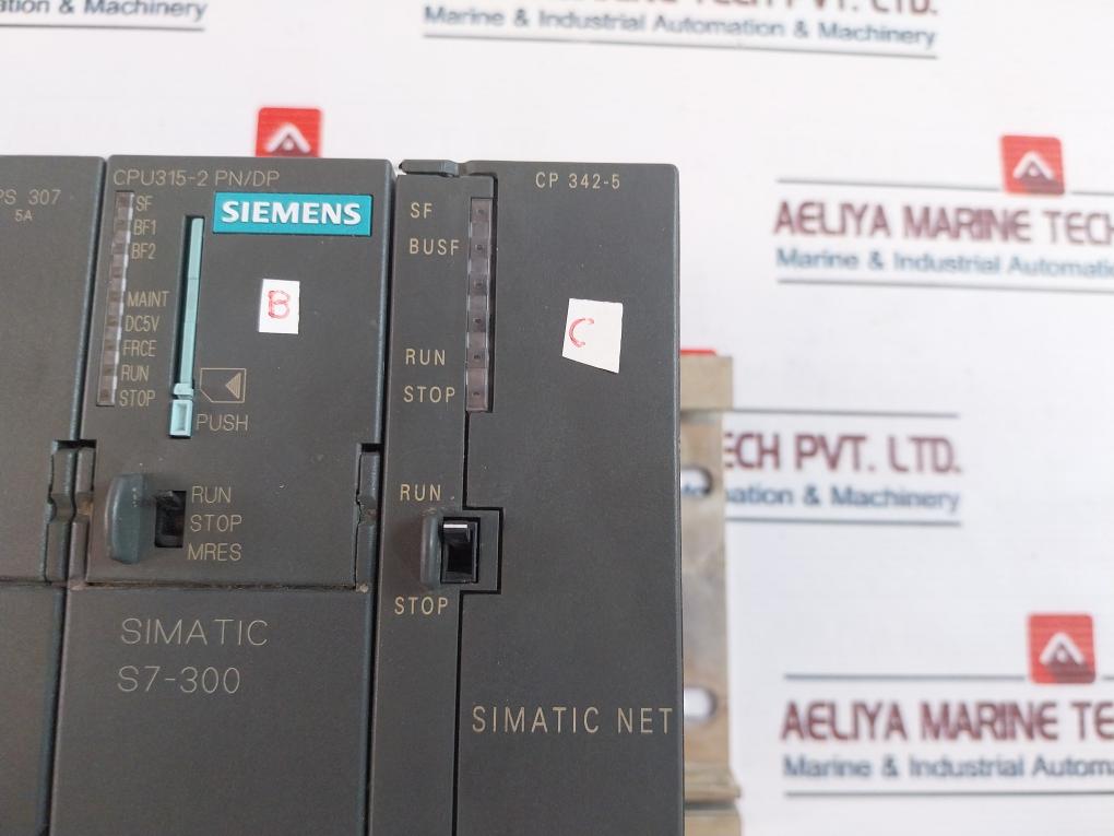 Siemens Simatic S7-300, 307-1Ea01-0Aa0, 315-2Eh14-0Ab0, 342-5Da03-0Xe0 Module