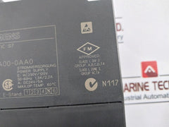 Siemens Simatic S7 1P 6Es7 307-1Ea00-0Aa0 Power Supply