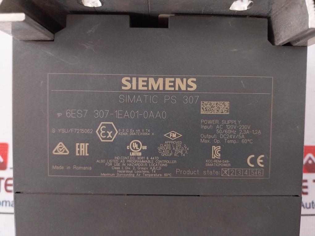 Siemens Simatic S7 1 P 6Es7 307-1Ea01-0Aa0/ 1P 6Es7 390-1Af30-0Aa0 Power Supply