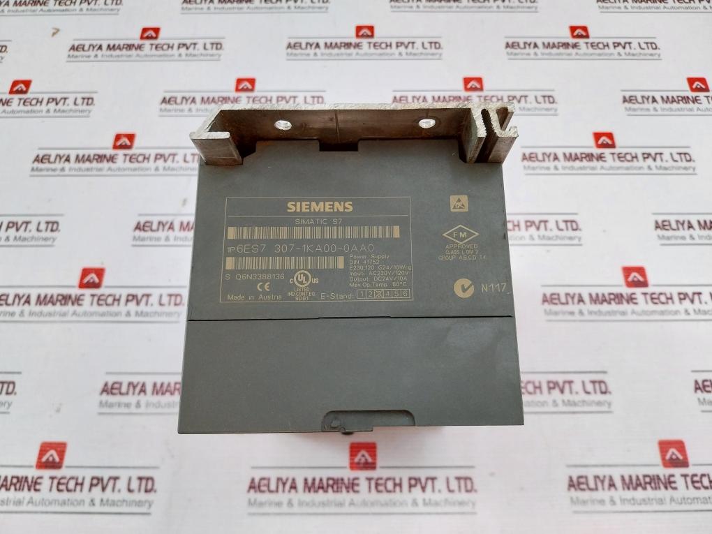 Siemens Simatic S7 1P 6Es7 307-1Ka00-0Aa0 Regulated Power Supply Ps307