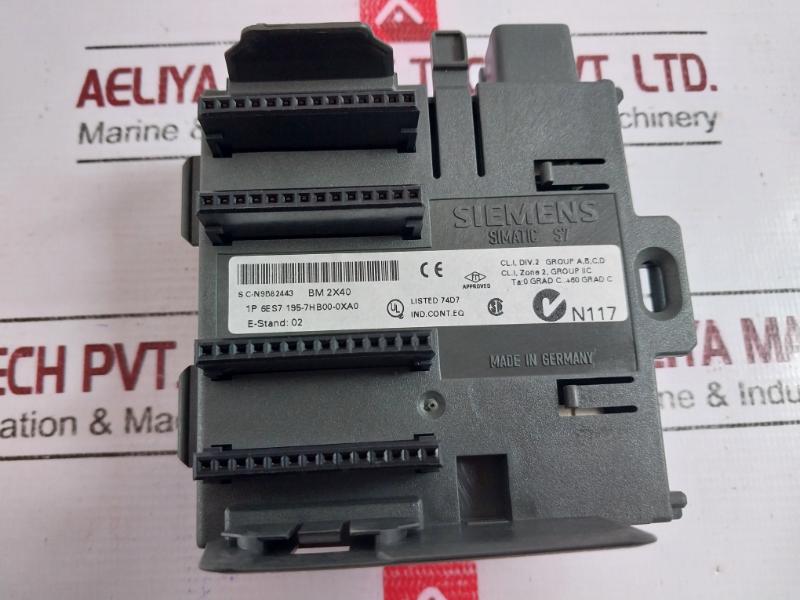 Siemens Simatic S7 1p 6es7 195-7hb00-0xa0 Bus Module Bm 2x40