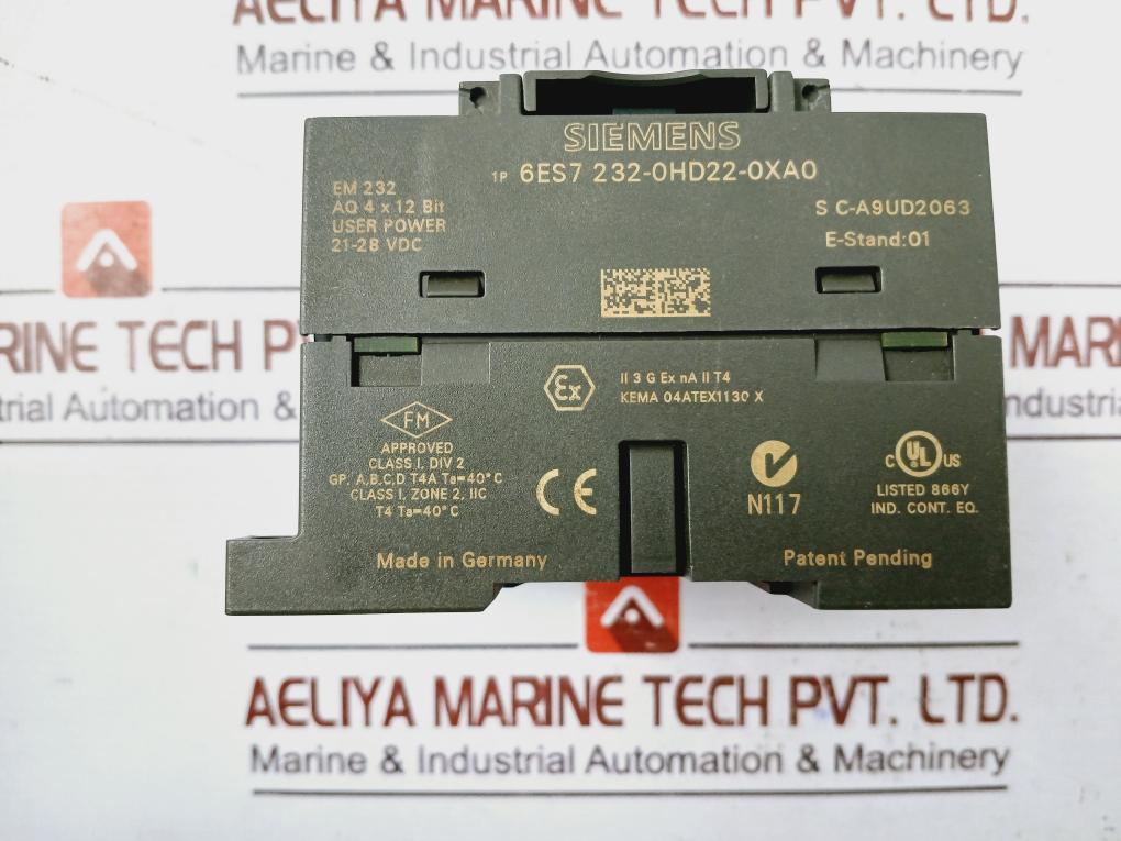 Siemens Simatic S7 232-0Hd22-0Xa0 -200 Analog Output Module Aq 4 X 12 Bit