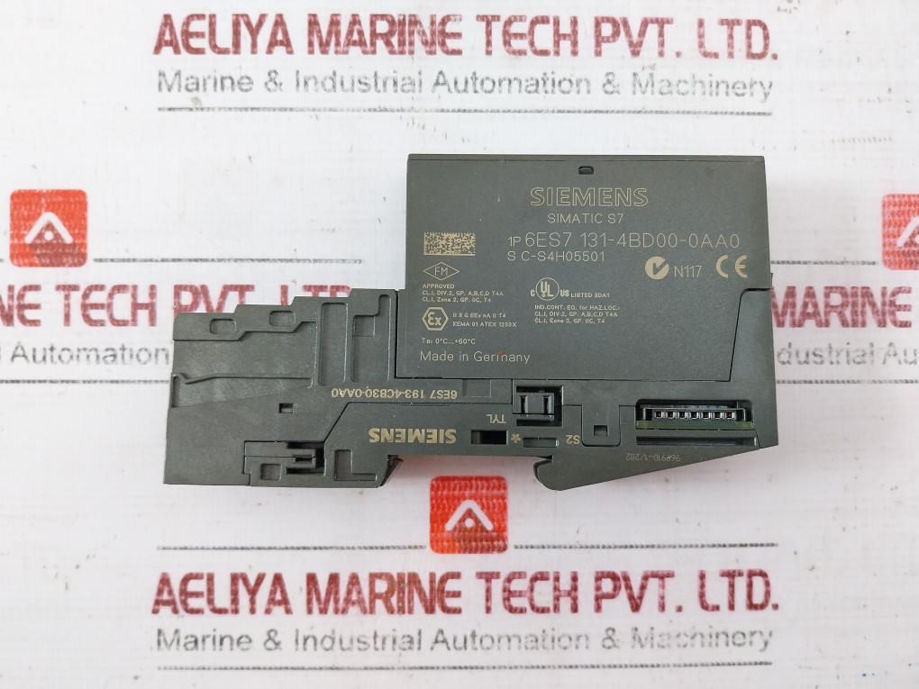 Siemens Simatic S7 6Es7 131-4Bd00-0Aa0 Digital Input Module Dc24V S C-s4H05501