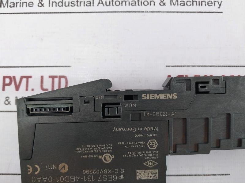Siemens Simatic S7 6Es7 131-4Bd01-0Aa0 Digital Input Module Dc 24V Tm-e15C26-a1