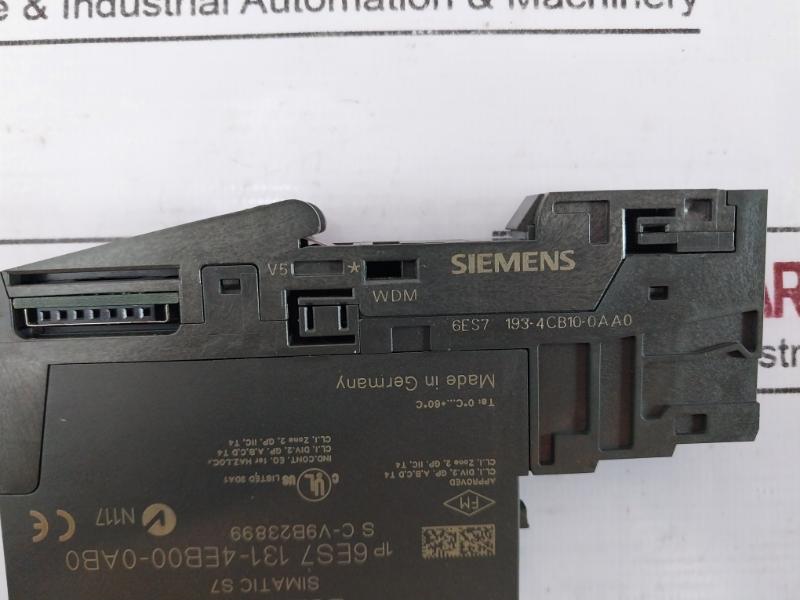 Siemens Simatic S7 6Es7 131-4Eb00-0Ab0 Digital Input Module Ac 120V V5 Wdm