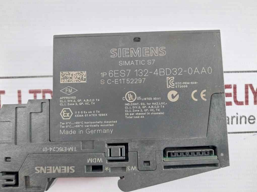 Siemens Simatic S7 6Es7 132-4Bd32-0Aa0 Electronic Module 24V Dc 2A