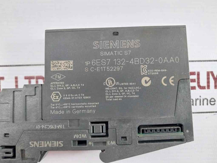 Siemens Simatic S7 6Es7 132-4Bd32-0Aa0 Electronic Module 24V Dc 2A