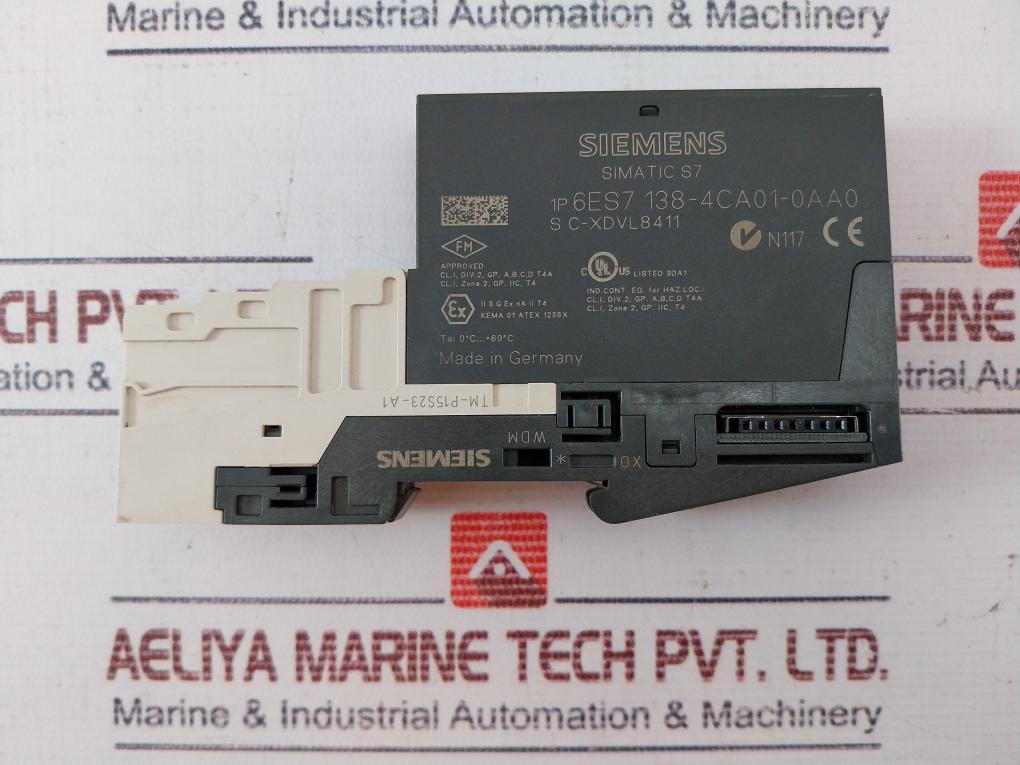 Siemens Simatic S7 6Es7 138-4Ca01-0Aa0 I/O Power Module Dc24V 0C-60C Tm-p15S23-a1