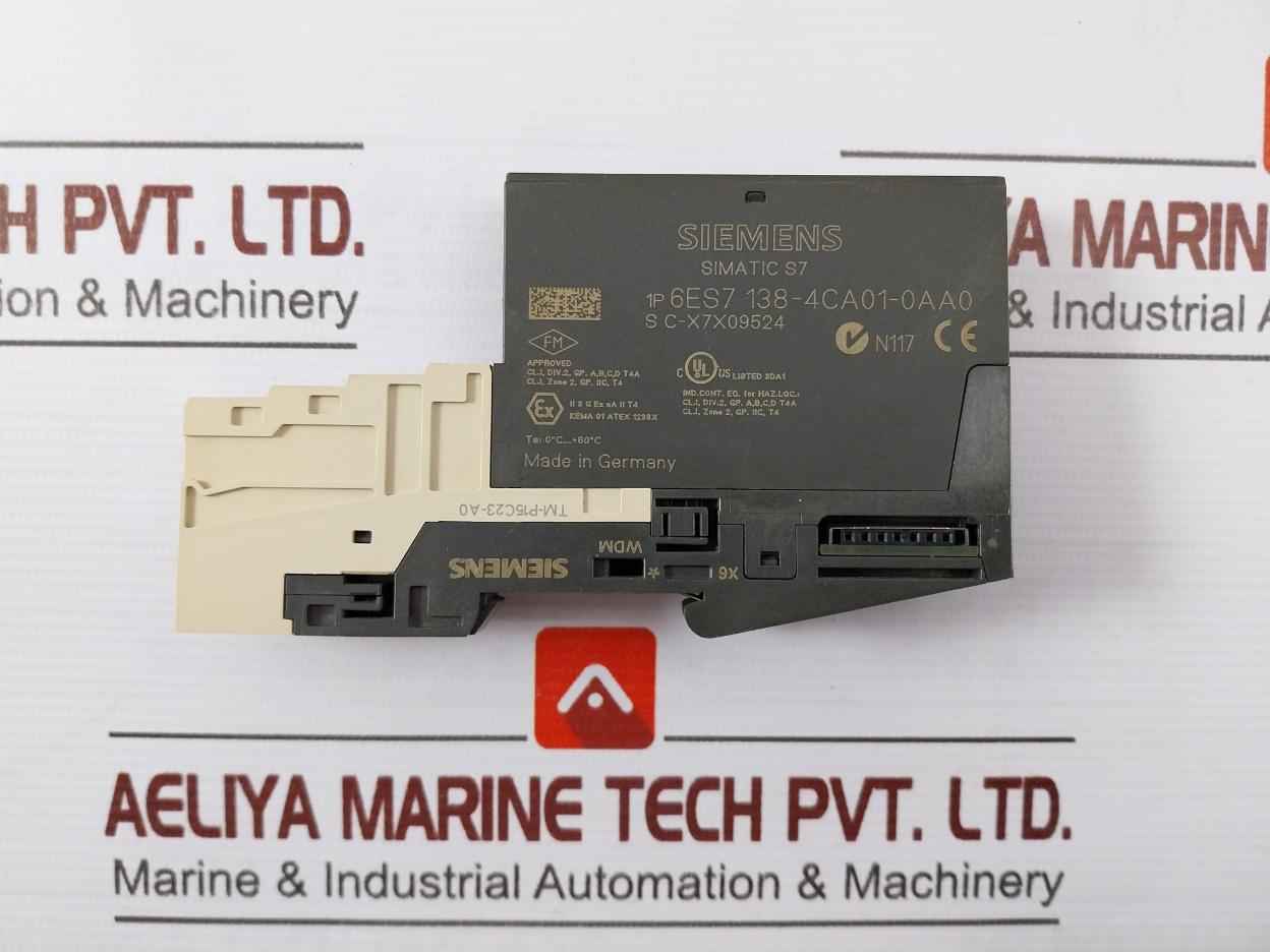 Siemens Simatic S7 6Es7 138-4Ca01-0Aa0 Power Module Pm-e Dc24V X6 Wdm