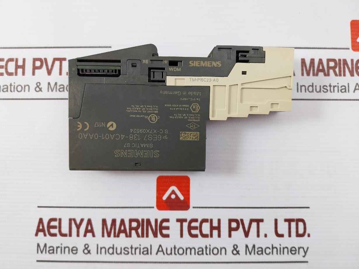 Siemens Simatic S7 6Es7 138-4Ca01-0Aa0 Power Module Pm-e Dc24V X6 Wdm