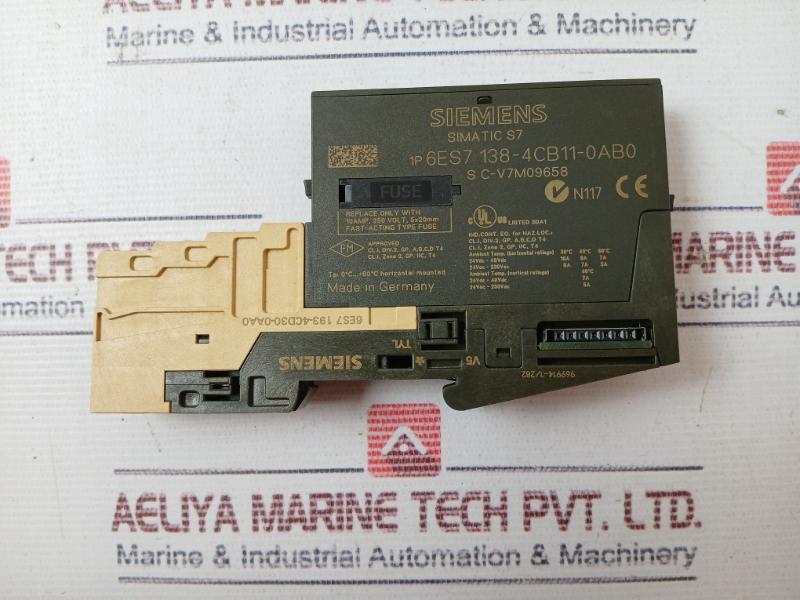 Siemens Simatic S7 6Es7 138-4Cb11-0Ab0 Plc Power Module