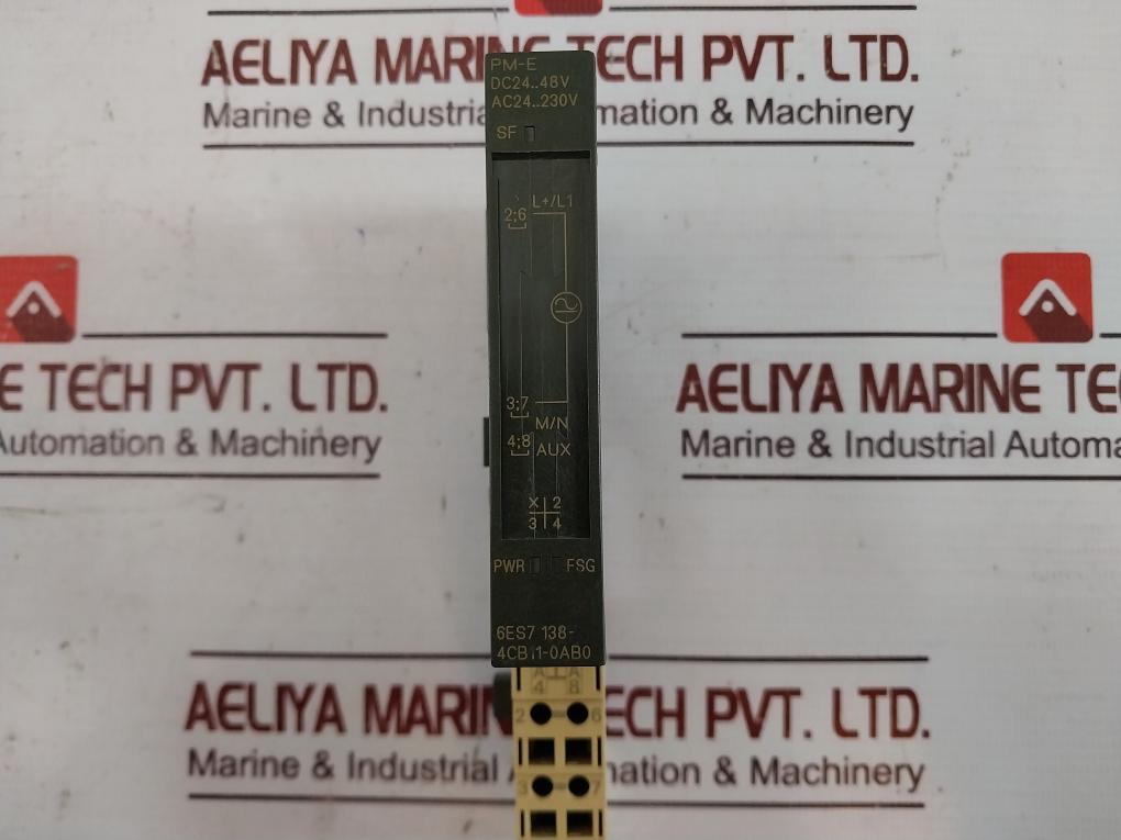 Siemens Simatic S7 6Es7 138-4Cb11-0Ab0 Pm-e Power Module 969914-1/282 Dc24-48V