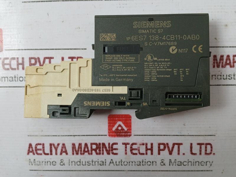 Siemens Simatic S7 6Es7 138-4Cb11-0Ab0 Power Module 969914-1/282