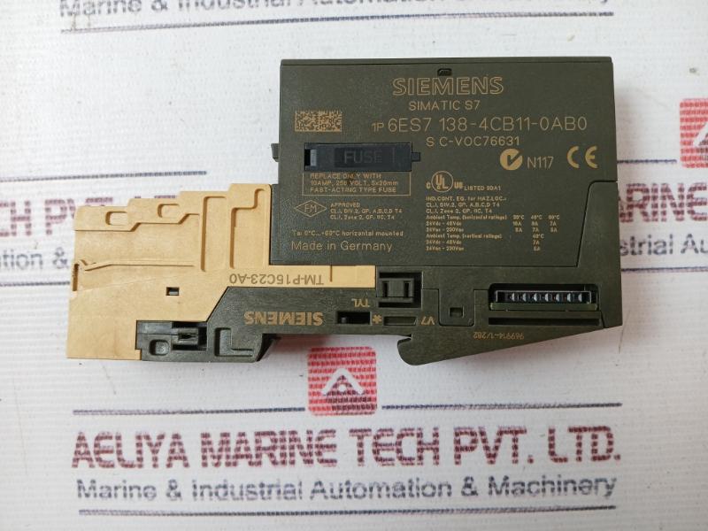 Siemens Simatic S7 6Es7 138-4Cb11-0Ab0 Power Supply Module Ac24 - 230V