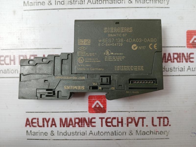 Siemens Simatic S7 6Es7 138-4Da03-0Ab0 Electronic Module 6Es7 193-4Cb30-0Aa0