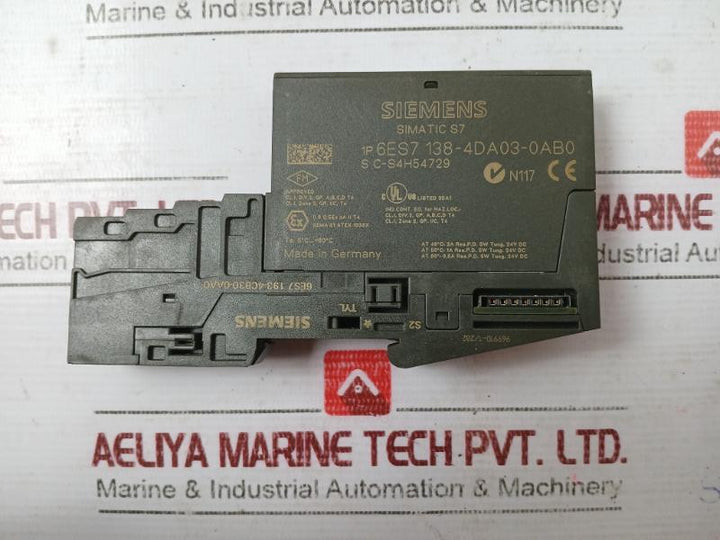 Siemens Simatic S7 6Es7 138-4Da03-0Ab0 Electronic Module 6Es7 193-4Cb30-0Aa0