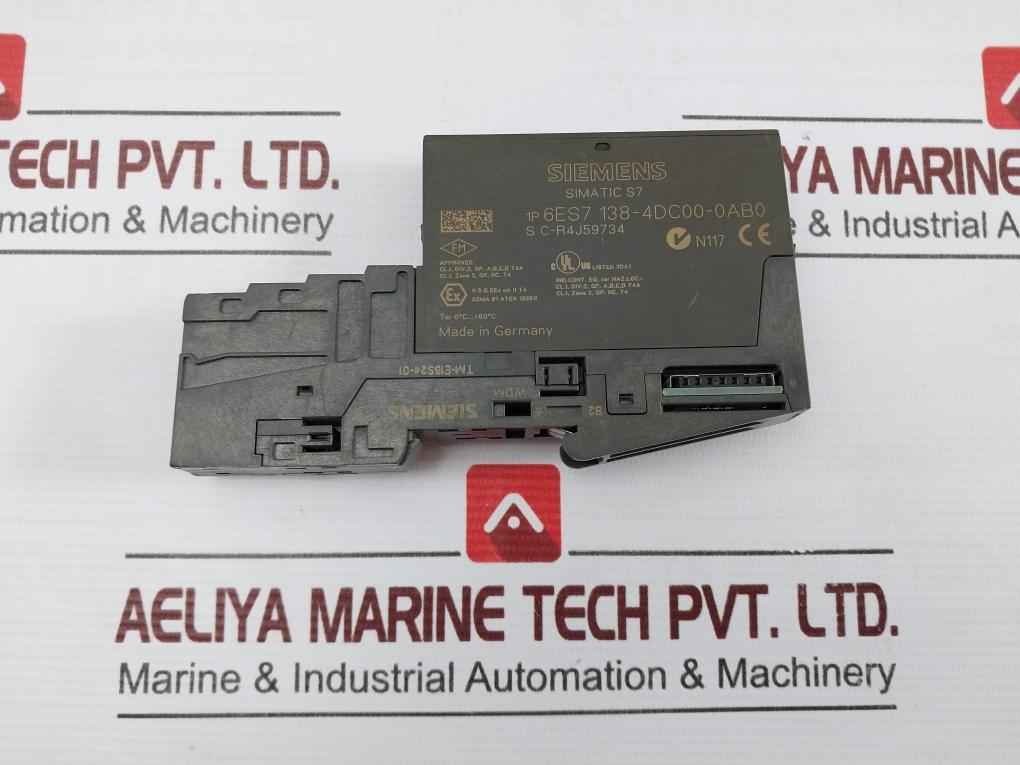 Siemens Simatic S7 6Es7 138-4Dc00-0Ab0 Electronic Module 5V Dc 204 Khz 60C