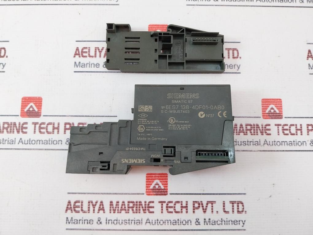 Siemens Simatic S7 6Es7 138-4Df01-0Ab0 Electronic Module 3964/Ascii S C-w9U57403